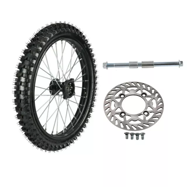 19" Front Wheel 70/100-19 Tire on Rim Disc Dirt Pit Bike for CRF150 125cc Apollo