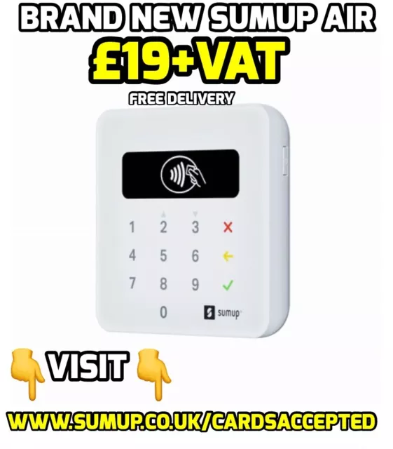SUMUP AIR CARD Reader *New Customer Special* £28.99 - PicClick UK