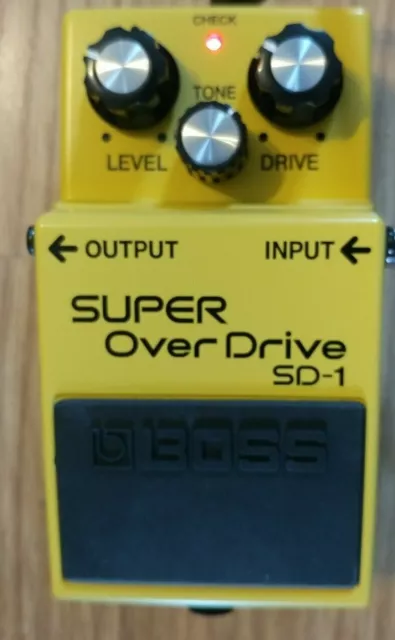 NEW IN BOX BOSS Super Overdrive Guitar Pedal (SD-1) NIB. w/manual. Drive ! SD1