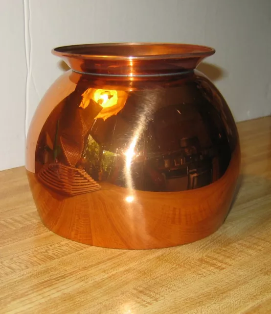 Vintage Copper Bowl/Planter by Coppercraft Guild Taunton Mass USA 3