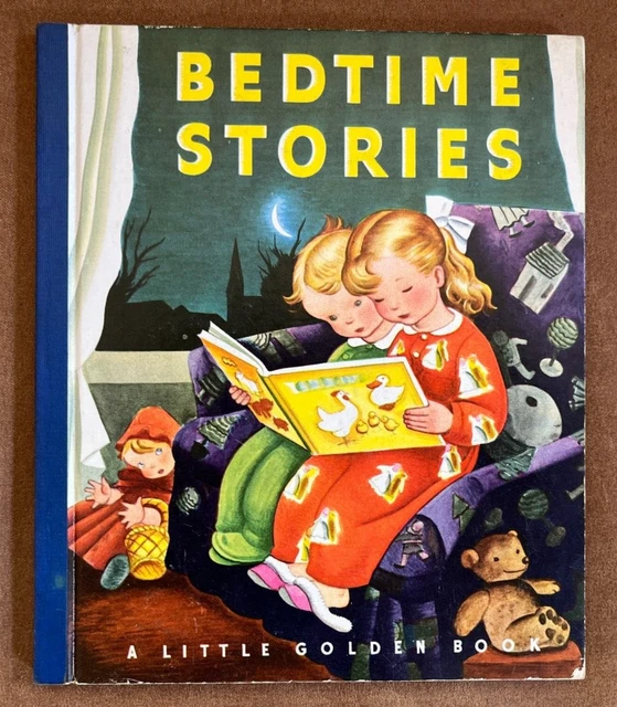 BEDTIME STORIES early vintage children's Little Golden Book 2