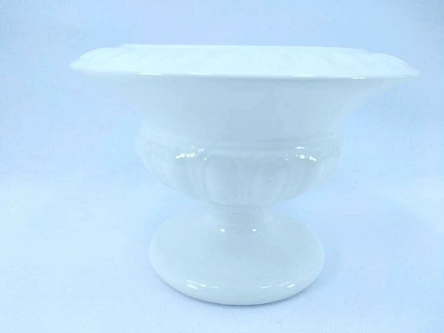 Vintage Holkham Norfolk Studio pottery white ceramic urn