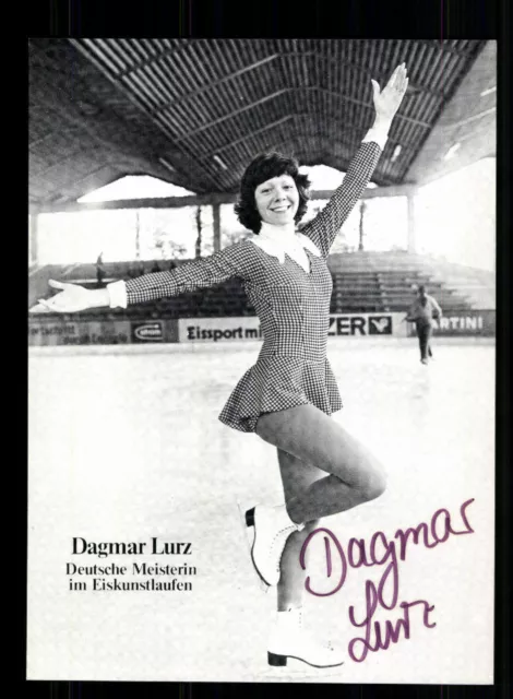 Dagmar Lurz Autogrammkarte Original Signiert Eiskunstlauf + A 229492