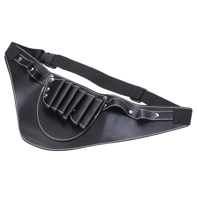 Borsa a forbici portacapelli parrucchiere professionista barbiere forbici vita (nero)