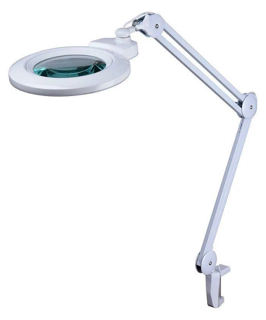 Lavoro Luce Con Ingrandimento Ø178mm Vetro, 230Vac 16W 5 Diopters, SMD LED