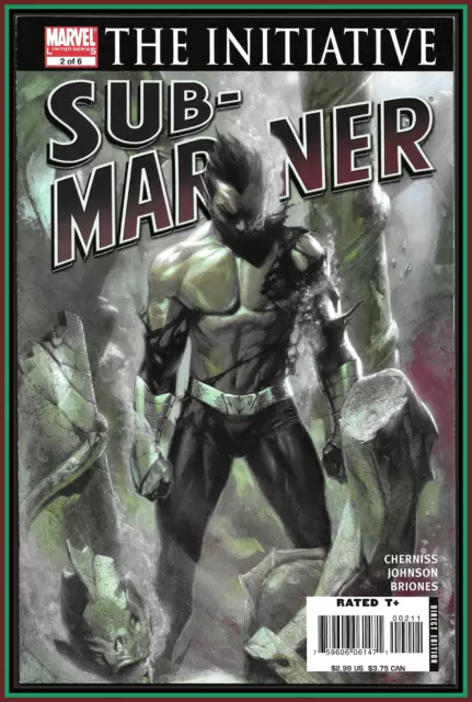 Sub-Mariner #2 (2007) Dell'otto Cvr Namor Civil War Black Panther Marvel 9.4 Nm