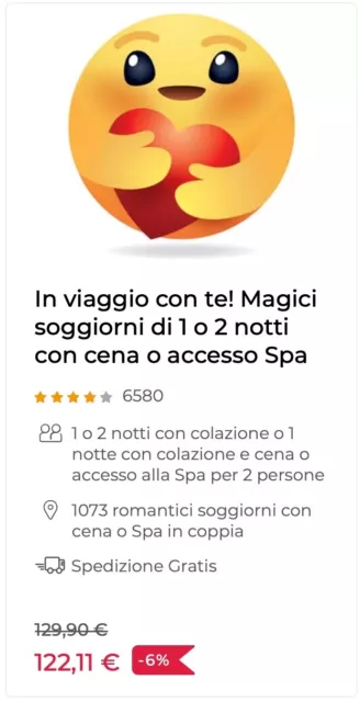 Smartbox In viaggio con te! Soggiorni di 1 o 2 notti (cena o accesso Spa)