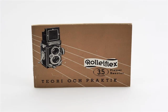 Rollei Rolleiflex 3.5 Instructions Anleitung Swedish (1701538642)