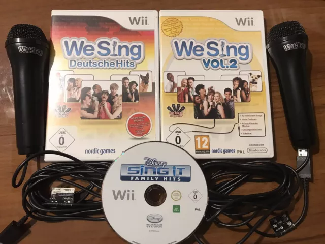 Wii Spiele Disney Sing it Filmhits + We Sing Deutsche Hits 1+ 2  Nintendo Wii