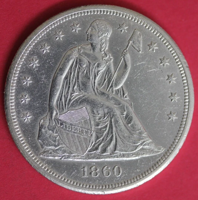 1860 O Seated Liberty Silver Dollar Stunning Coin Here Free Shipping OCE 166