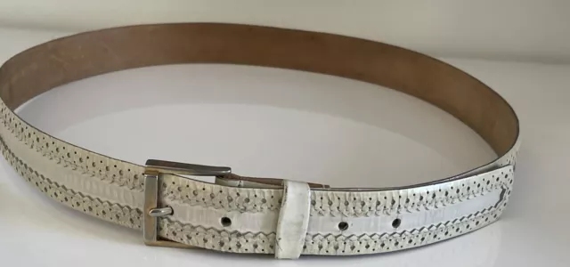 YSL Yves Saint Laurent Skinny KipSkin Belt leather Western Style Sz 38/95 VGC