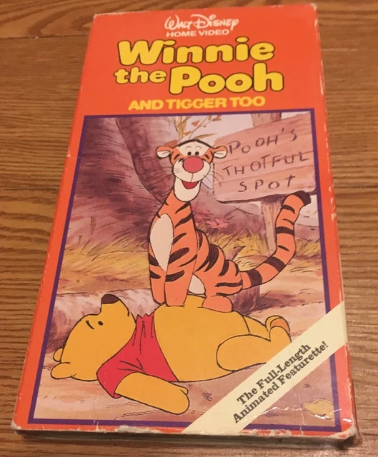 Winnie The Pooh And Tigger Too Vhs 1994