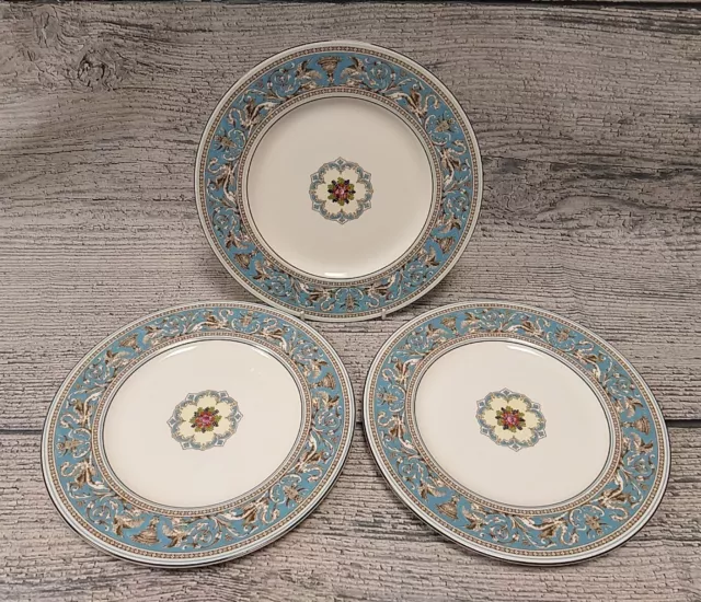 Wedgwood Florentine Turquoise W2714 Dinner Plate x3 NEW