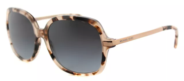 Authentic Michael Kors MK 2024 316213 Adrianna II Pink Tort Sunglasses Grey Lens