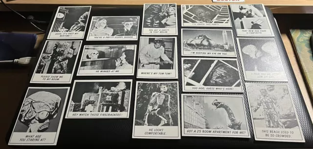 1966 Topps Monster Laffs 19-Card starter Set Lot - All Pictured Includes Card #1