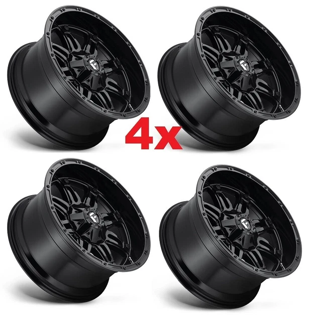 17 FUEL HOSTAGE Wheels Rims 17X9 5 Lug Gloss Black Fits Ford Explorer