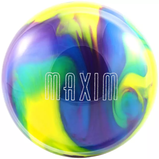 Bowling Ball Ebonite Maxim Royal Purple Yellow 15 lbs