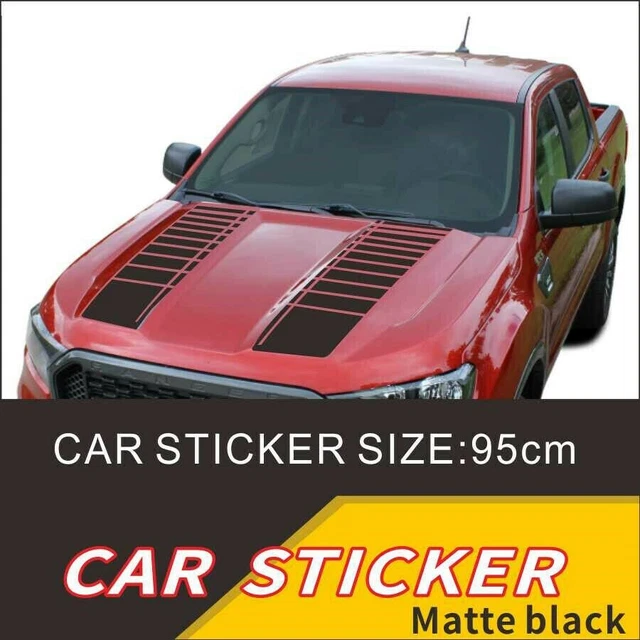 Car Decals Hood Stripe Gradient Racing Graphic Vinyl Auto Stickers Custom 95cm