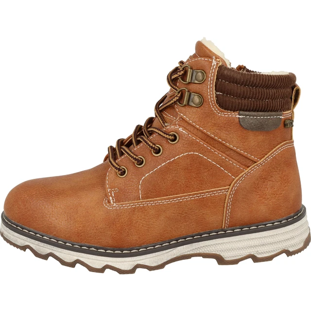 Indigo Garçons Chaussures 451-088 Hiver Tex Bottes Fourrées Éclair Cognac 2