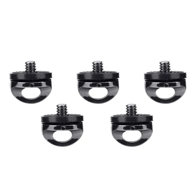 5Pcs 1/4in Mounting Screw Connecting Adapter For Camera Shoulder Strap Quick TOH