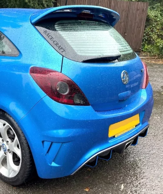 Vauxhall Corsa D VXR DIFFUSER FINS EXTENSIONS, 06-14 CORSA VXR DIFFUSER ,CORSA D