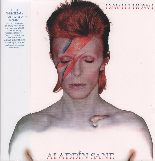 DAVID BOWIE ALADDIN SANE (50TH ANNIVERSARY HALF SPEED MASTER) LP VINYL ...