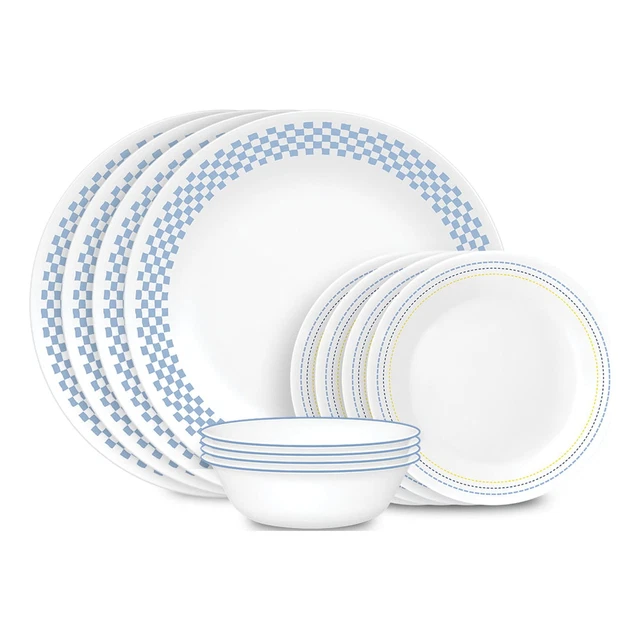 CORELLE AMELIA 12PC Dinnerware Set, Serves 4 Dishwasher Microwave