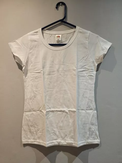 Women's Fruit of The Loom Ringspun Premium  T-shirt  - Lady-Fit Size XS