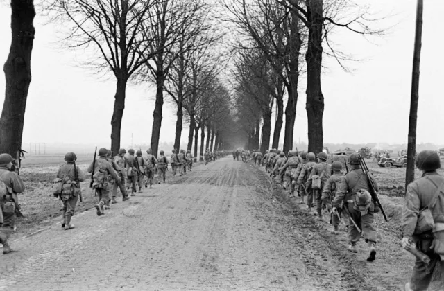 WW2 WWII Photo World War Two / US Army 5th Armored Division Germany 1945