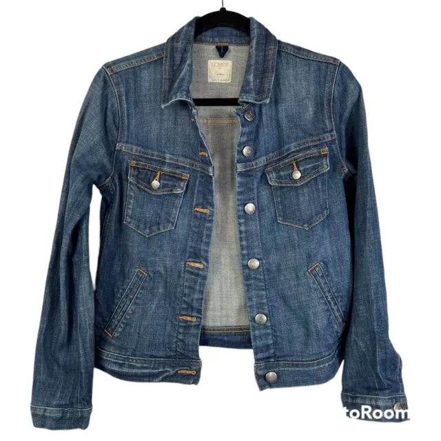 J. Crew Factory Blue Denim Jacket Women’s Size XS