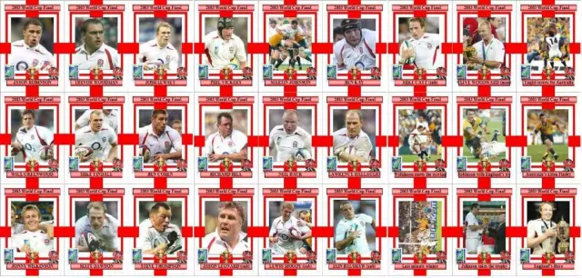 England Rugby Union World Cup winners 2003 Trading Cards