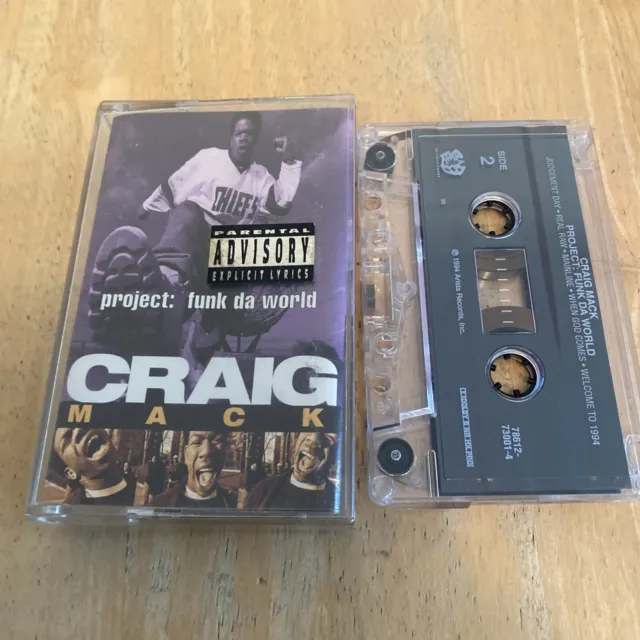 Craig Mack Project Funk the World Cassette 1994 Rare USA Import