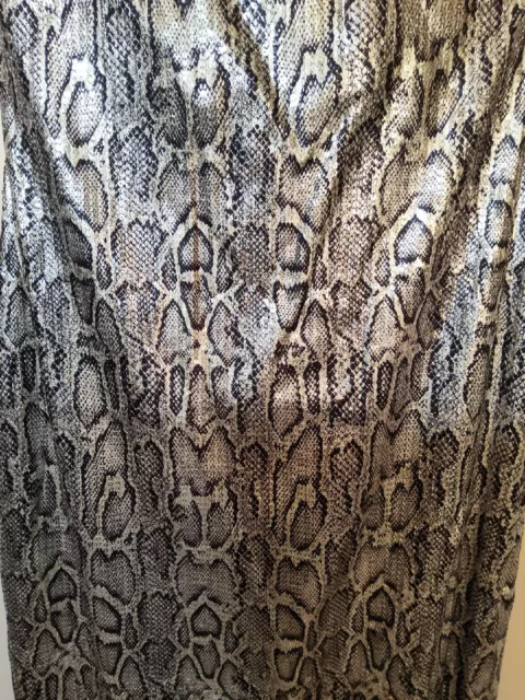 CHRISTOPHER KANE Asymmetric snake-print sequinned dress SIZE 40 US 8 $1395 3