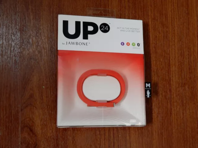 Jawbone UP 24 Wireless Activity Tracker PERSIMMON SMALL JL01-16S-US 847912013779