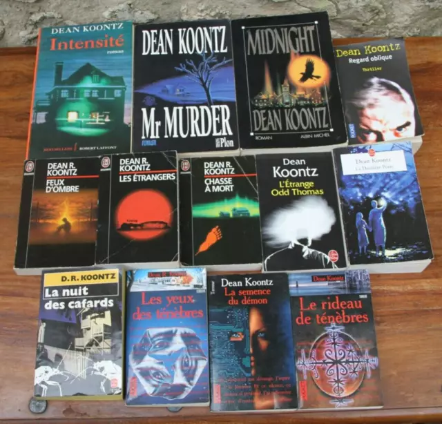 Dean R. Koontz - Lot De 13 Livres - Robert Laffont - Pocket - Plon -Albin Michel