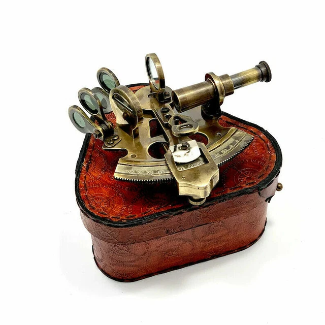 Antike maritime nautische Sextant Vintage Marine Astrolabium Schiffsinstrumente