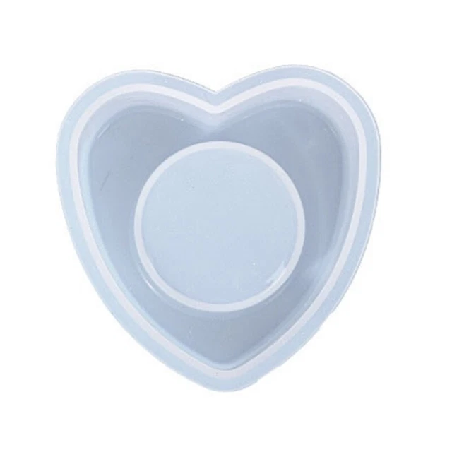 Soporte para velas de corazón molde hecho a mano hormigón yeso molde soporte para lápiz labial molde