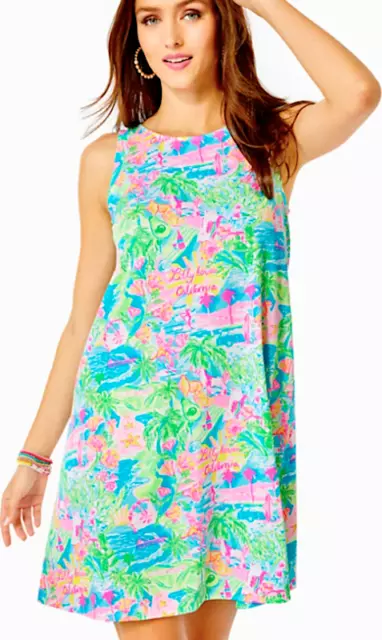 Lilly Pulitzer XL Kristen Swing Dress,Multi Lilly Loves California.NWT,NIP.