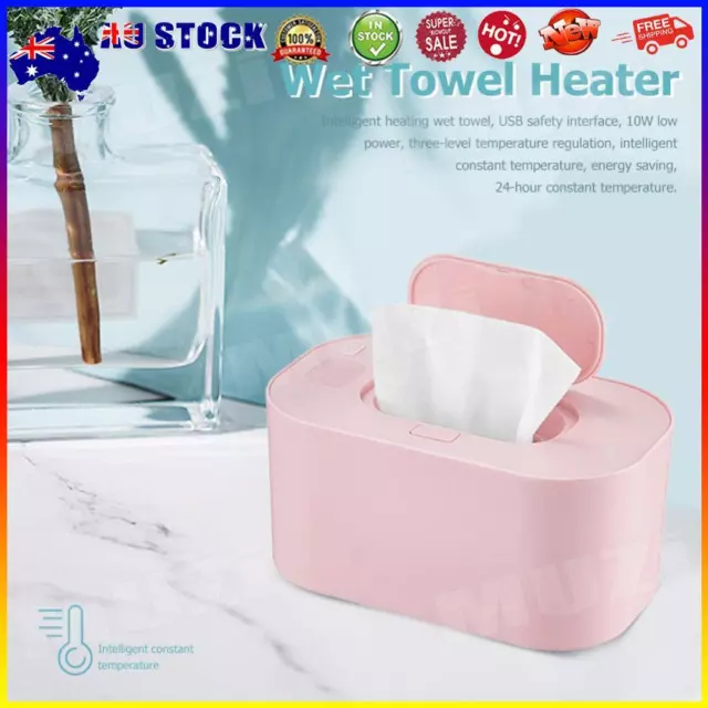 Baby Wipe Warmer Baby Wipes Case Comfort and Safety 3 Heat Levels (Pink) *