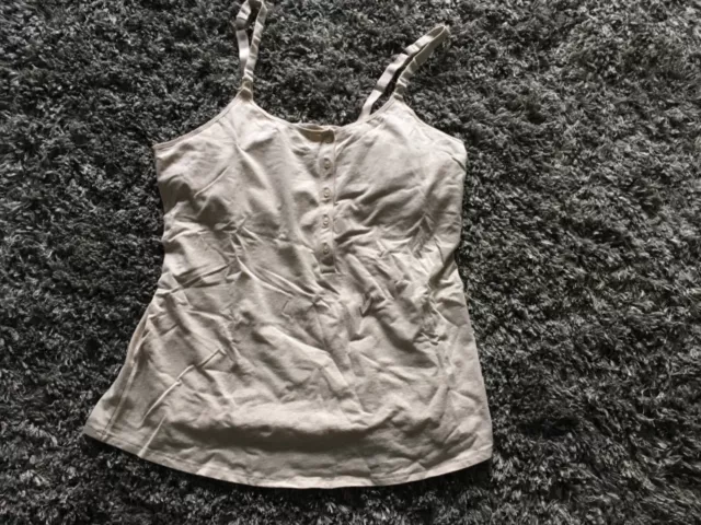 B15 Nursing Henley Cami ~ Cotton (512638) Gilligan O'Malley ~ Oatmeal heather