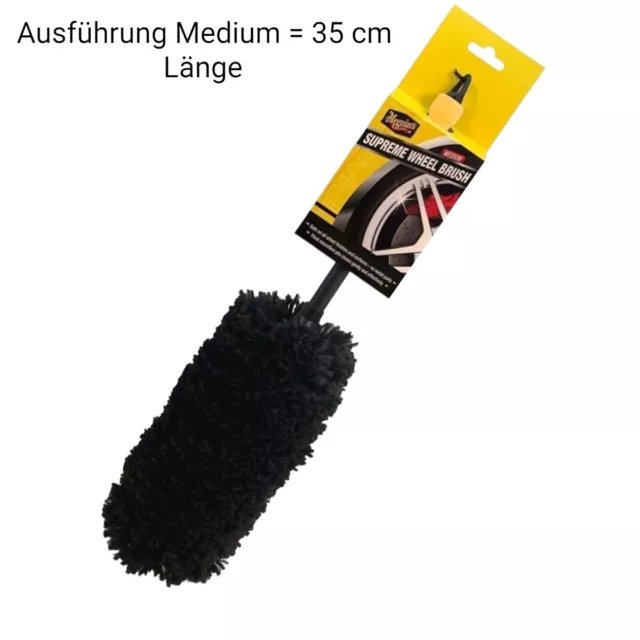 Cepillo Llantas Meguiars Supreme Wheel Brush Medio 35CM Largo