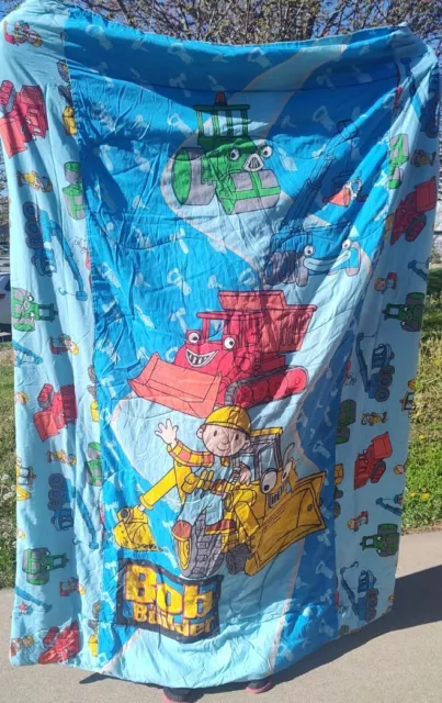 Bob The Builder Comforter Duvet Bedding 60" X 80" Construction 2001 Vintage