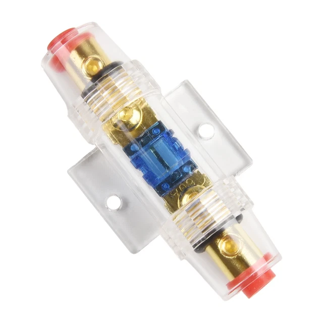 Lot De 5 Fusibles AGU 100A Voiture Audio - Tube Verre Plaqué Or Protection Puissance Automobile