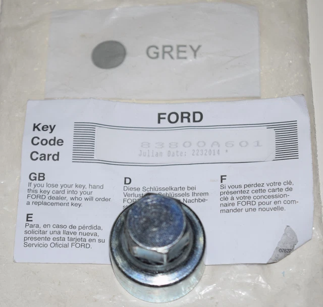 GENUINE FORD FOCUS FIESTA LOCKING WHEEL NUT BOLT KEY HEX 21mm GREY