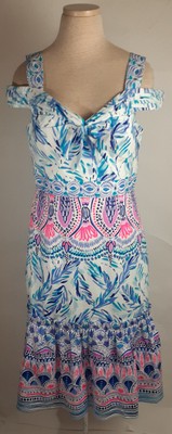 Lilly Pulitzer Women Iva Midi Dress Resort White Size 8 New with Tags