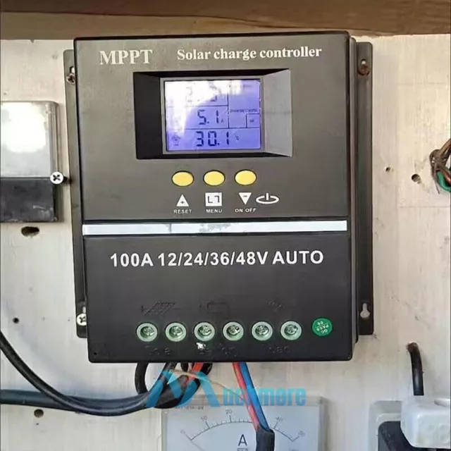 100A MPPT Solar Charge Controller 12V/24V/36V/48V Auto PV Solar Panel Charge