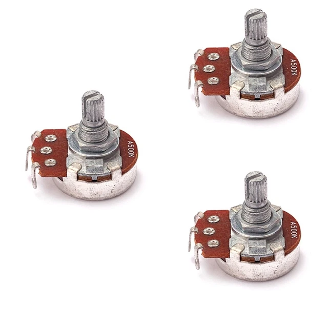 Set 3 Potentiometer Guitar V Audio Potentiometers Push Pull Earth Tones
