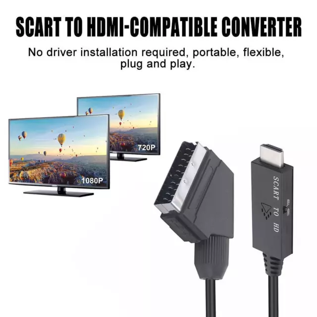 SCART zu HDMI Kabel Video Adapter SCART zu HDMI Konverter