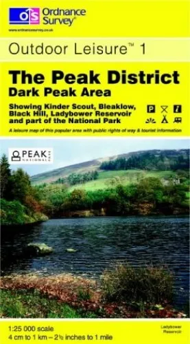 The Peak District: Dark Peak Area (Outdo... by Ordnance Survey Sheet map, folded