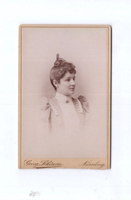 CDV Foto Damenportrait - Nürnberg 1880er